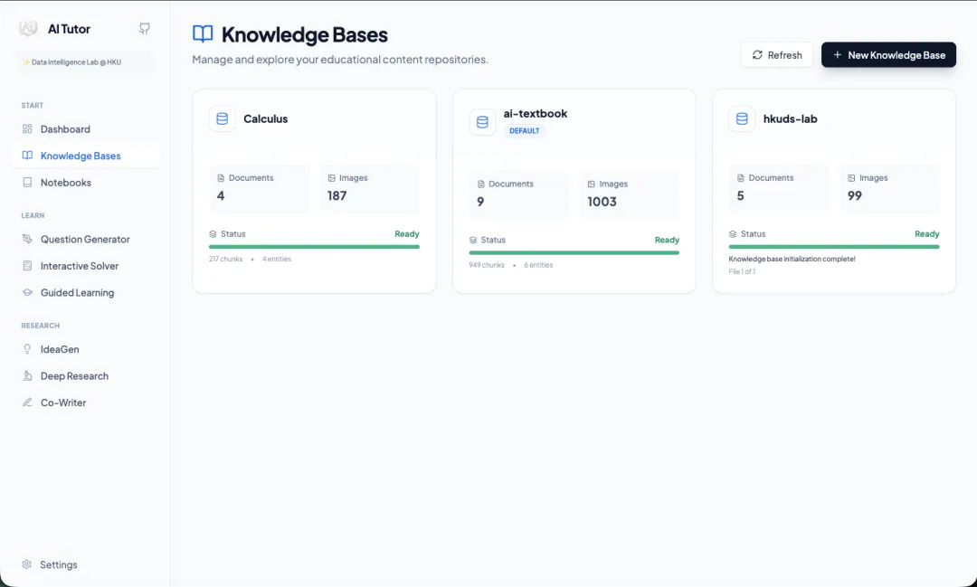 《DeepTutor: AI-Powered Personalized Learning Assistant》
