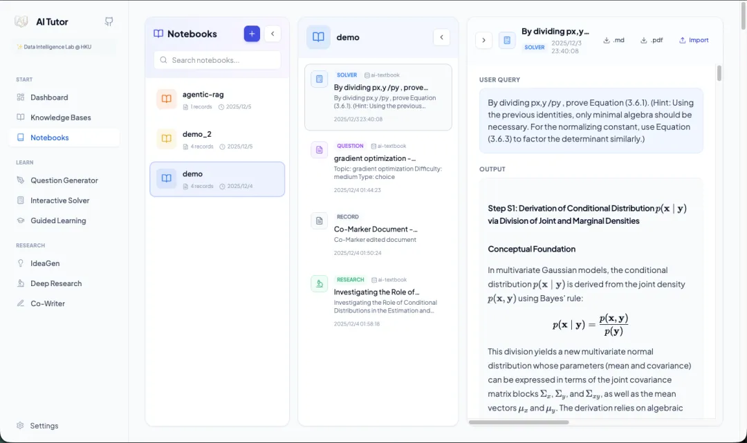 《DeepTutor: AI-Powered Personalized Learning Assistant》